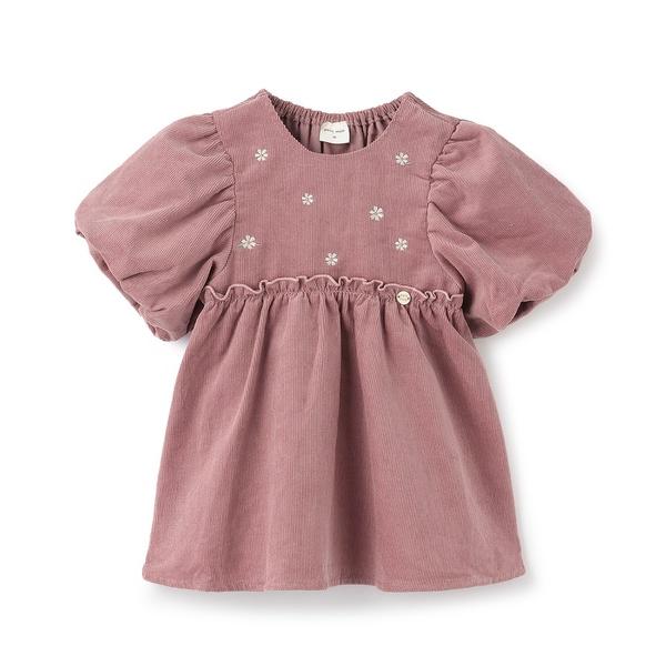 チュニック 「リンク」刺しゅうパフスリーブチュニック キッズ 子供服 女の子