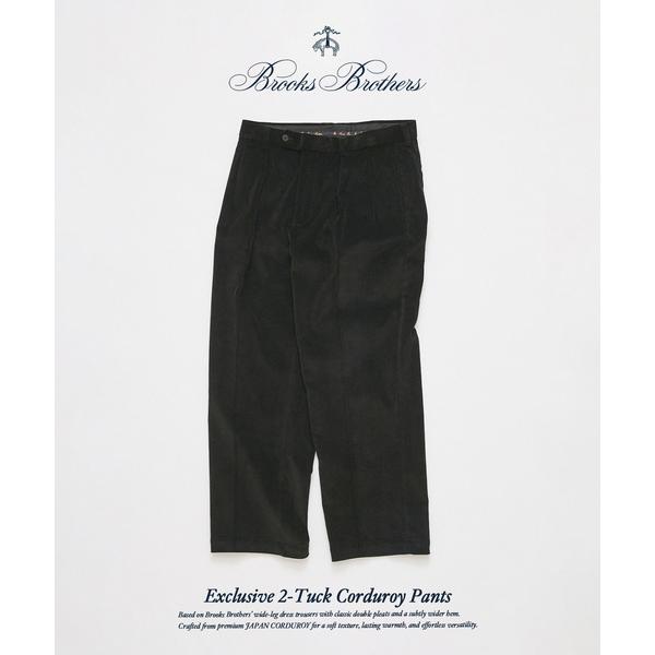 ワイドパンツ スラックス Brooks Brothers / ブルックス ブラザーズ 別注 2タック コーデュロイ パンツ メンズ