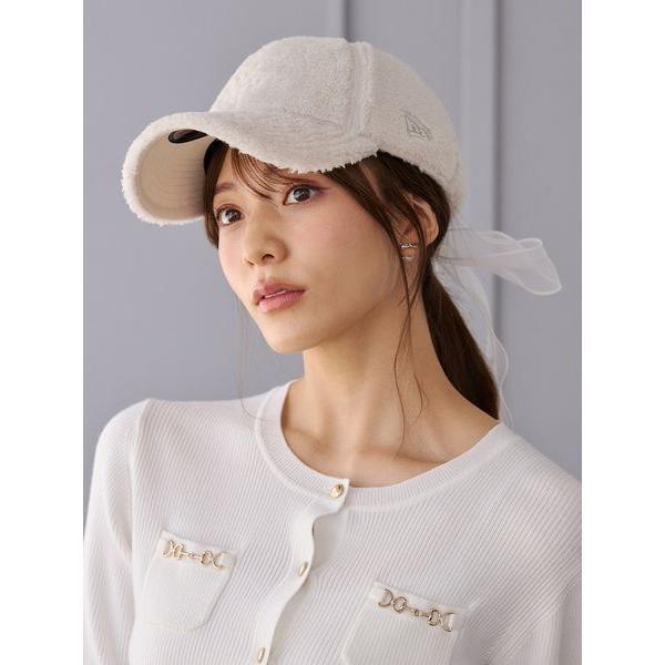 キャップ 帽子 レディース 「CELFORD|NEWERA」コラボシアーリボン付きボアキャップ レディース