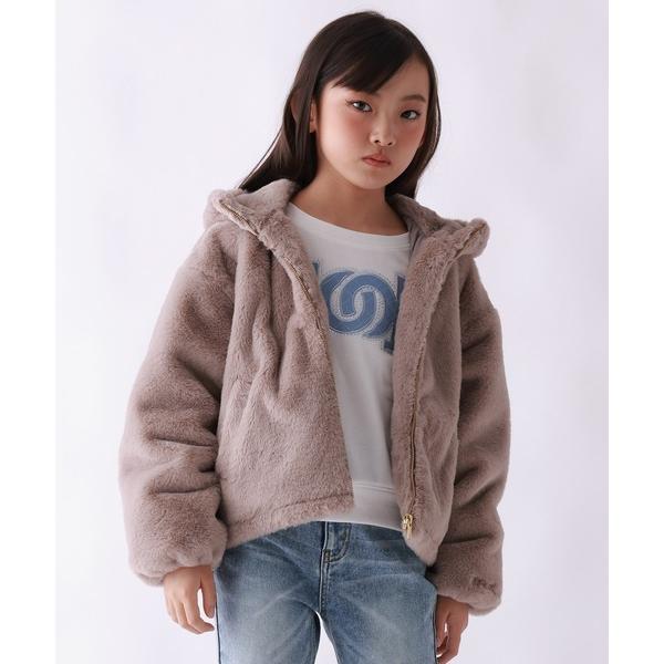 ブルゾン アウター 「10C REPIPI」モコモコファーフーディ キッズ 子供服 女の子