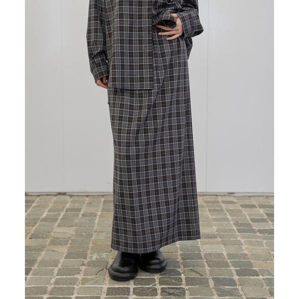 ロング スカート チェックロングスカート