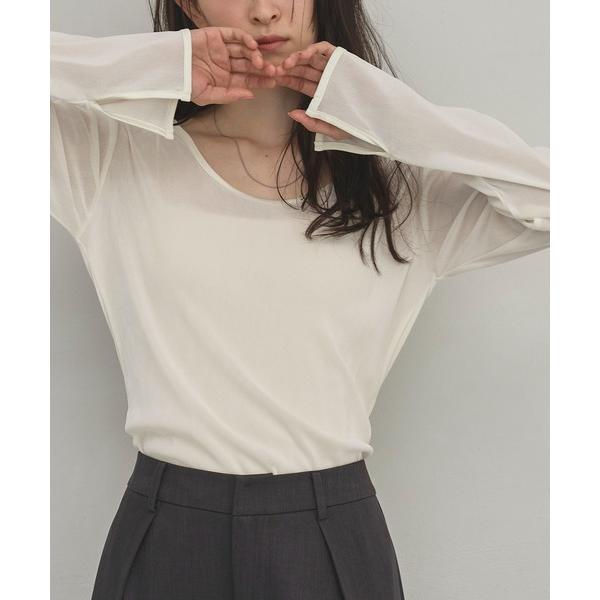 tシャツ 2wayソフトベロアトップス レディース