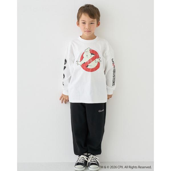 tシャツ 「ゴーストバスターズ」ロゴ蓄光長袖Tシャツ「子供服」「キッズ」「男の子」 キッズ 子供服 男の子