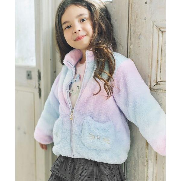 ブルゾン アウター 「ドッキング可能」ネコボアブルゾン キッズ 子供服 女の子