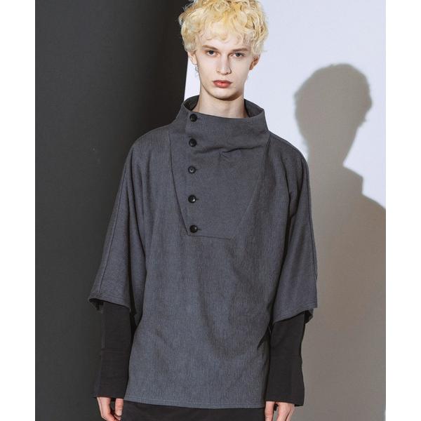 tシャツ 「NO ID.」Random Rib Docking Pullover / ランダム テレコ ドッキング プルオーバー メンズ