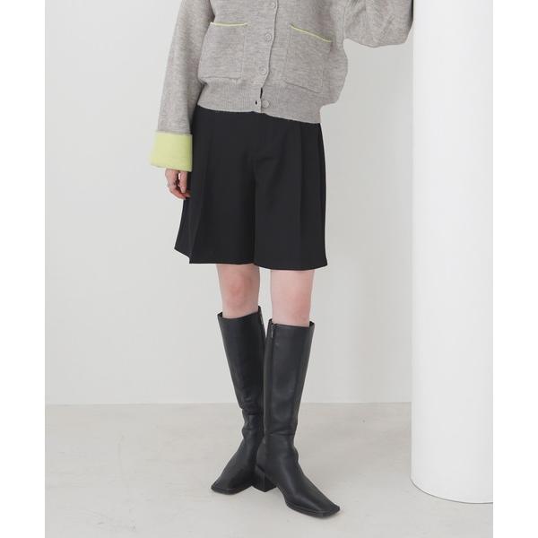 ハーフパンツ パンツ 短パン 「セットアップ対応」ハイウエストタックハーフパンツ レディース