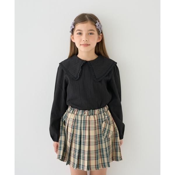 ブラウス シャツ 「どちらが前でもOK」2WAYブラウス キッズ 子供服 女の子