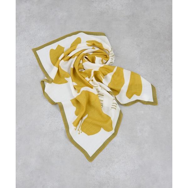 ストール マフラー Deco Flora ウールシルクスカーフ レディース