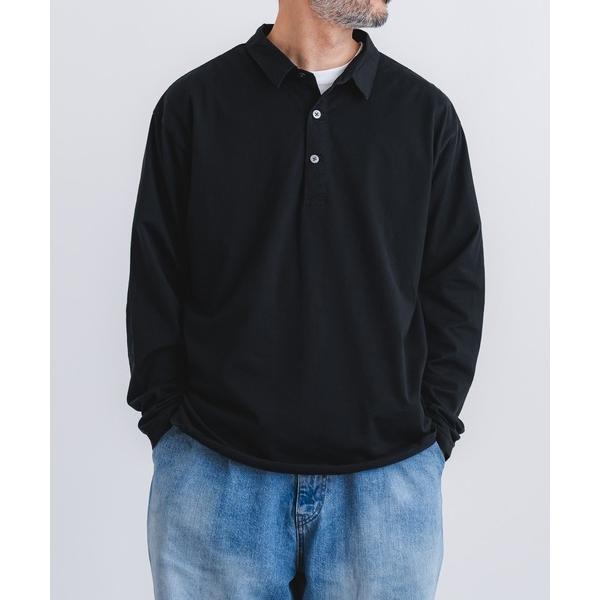 tシャツ 60/2スーピマ度詰め天竺布帛衿P/Oシャツ メンズ