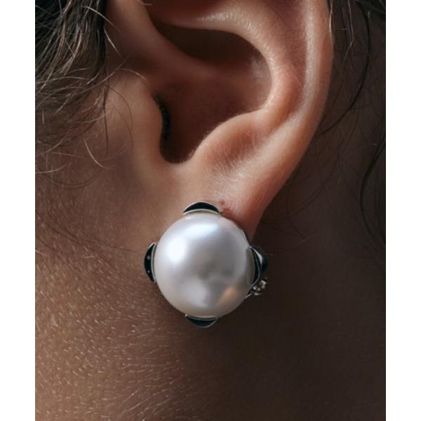 イヤリング 「IRIS 47」contour earring S/コントアー イヤリング S パール レディース