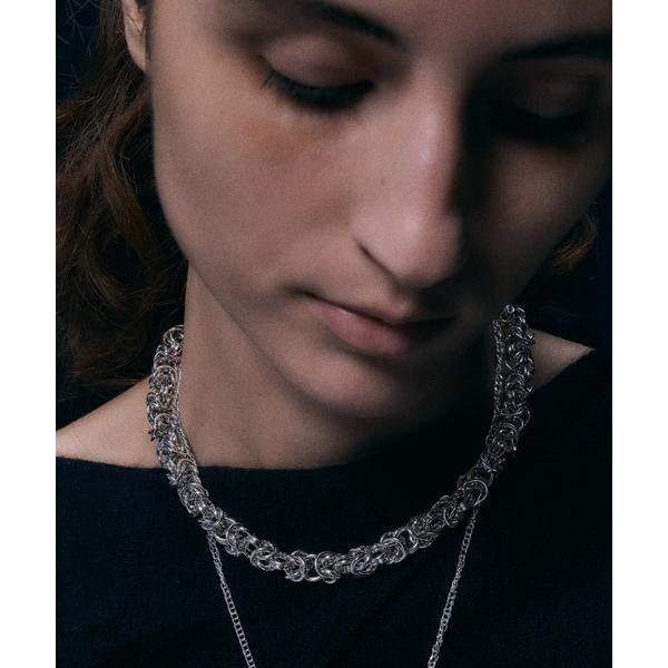 ネックレス 「IRIS 47」weave necklace/ウィーヴ ネックレス ボリューム チェーン レディース