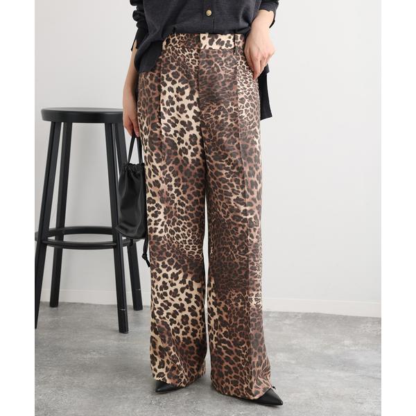 パンツ レオパードウールパンツ レディース