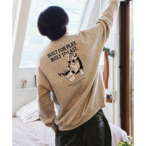 トレーナー スウェット KELTY/ケルティ 限定展開 KELTY×FREAK'S STORE/ケルティ 別注 キャットロゴ バックプリント クルーネックスウェット
