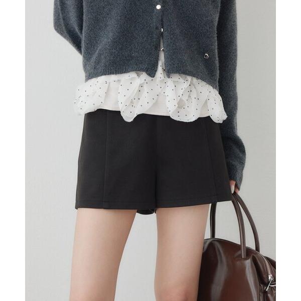 パンツ ダブルボタンショートパンツ レディース