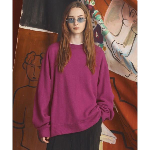 セーター ニット 「UNISEX」ピュアカシミヤプライムオーバークルーネックニットセーター/Pure Cashmere Prime-Over Crew Neck Knit Sweater「MAISON SPECI…