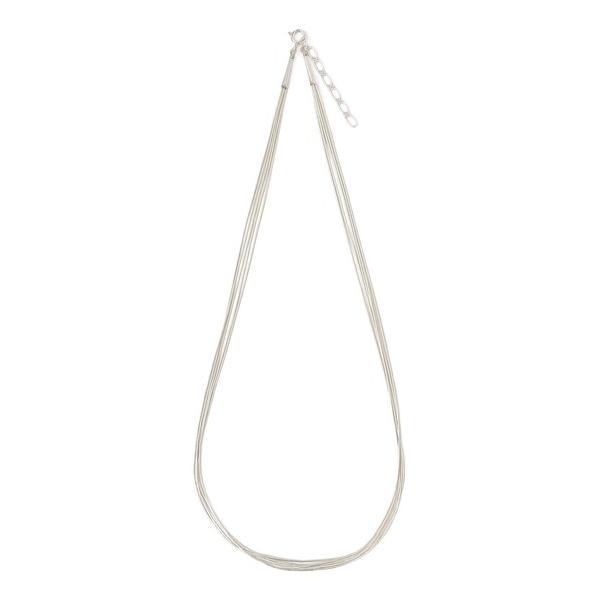 ネックレス INDIAN JEWELRY: LIQ シルバー ネックレス（5連） レディース