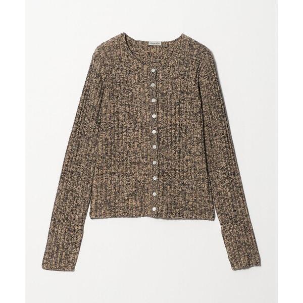 カーディガン 「Steven Alan」ミックス リブ カーディガン レディース