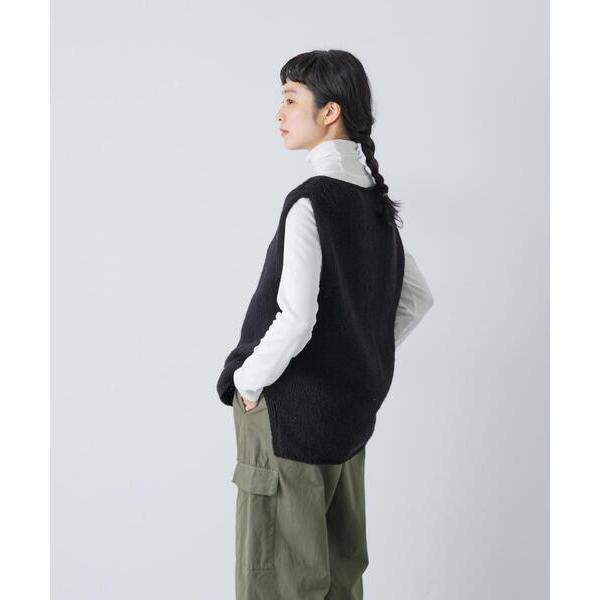 ベスト ジレ ペルーニットベスト レディース