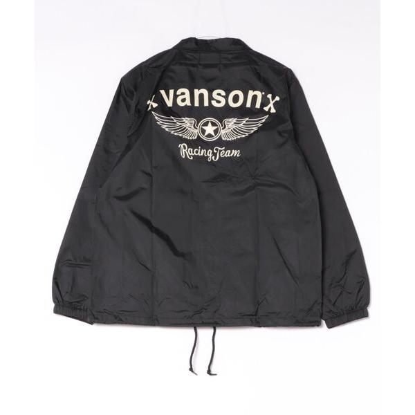 ナイロンジャケット VANSON-ロゴ・ナイロン　コーチJKT メンズ レディース