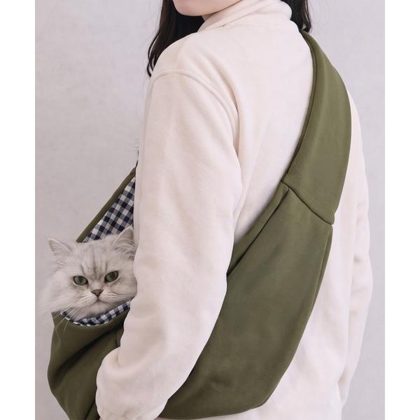 ペットキャリー 飛び出し防止リード付きワイドペットスリング