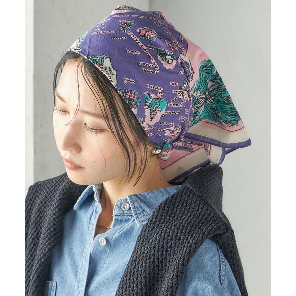 スカーフ バンダナ 「SHIPS別注/PINK RIBBONチャリティー」BINDU: スカーフ 64×64 レディース