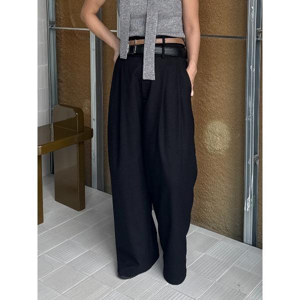 スラックス パンツ DOUBLE WAIST PANTS レディース
