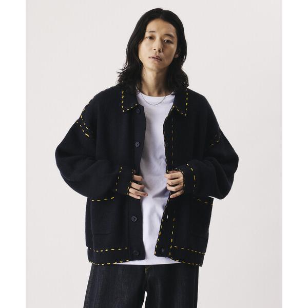 カーディガン Firsthand/ファーストハンド ハンドステッチ ニット ジャケット カーディガン 「限定展開」 メンズ