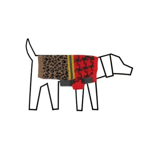 犬 服 LEOPARD COMBO SWEATER
