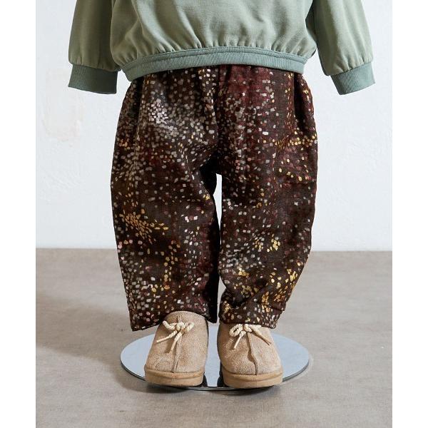 ワイドパンツ パンツ 「NAOMI ITO(ナオミイトウ)」 リバーシブルコクーンパンツ ブラウン 80・90・100cm キッズ 子供服 男の子 女の子