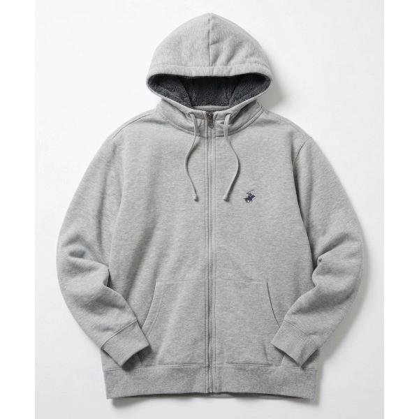 パーカー 2026AW BEVERLY HILLS POLO CLUB/ビバリーヒルズポロクラブ 裏起毛ボア スウェット フルジップパーカー レディース メンズ トレーナー