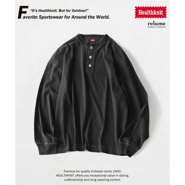 ヘンリーネック tシャツ Healthknit / ヘルスニット 別注 ヘンリーネック ロンT メンズ