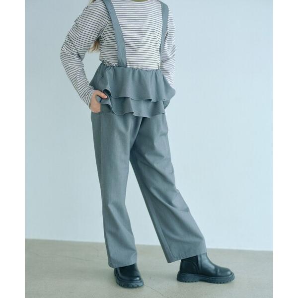 サロペット オーバーオール 「COOL CHIC GIRLS STYLE」ラッフル サロペット / キッズ 120cm-160cm キッズ 子供服 女の子