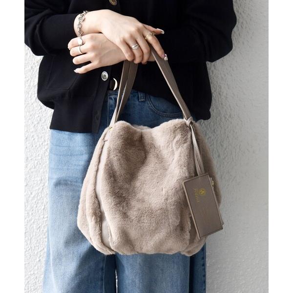 トートバッグ 「SHIPS any別注」Folna: 2WAY フェイクファー バッグ 26AW レディース