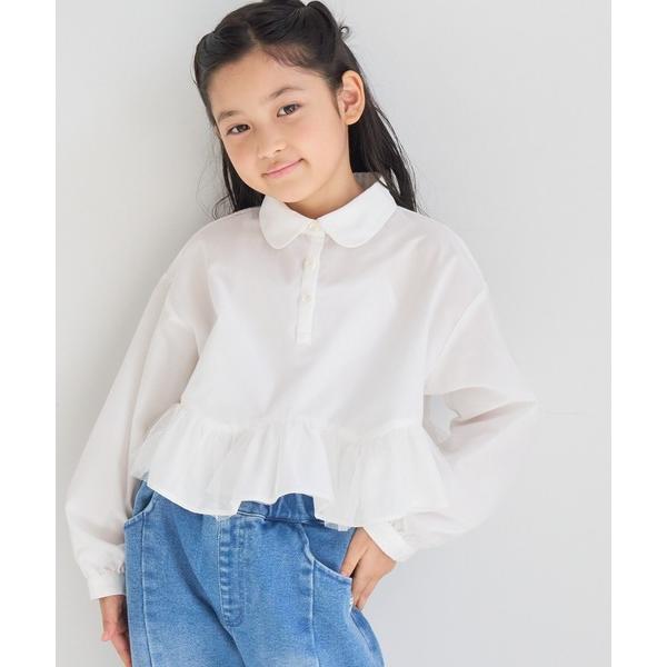 ブラウス シャツ 「KIDS/キッズ」アソートペプラムブラウス UVケア イージーケア リンクコーデ キッズ 子供服 女の子