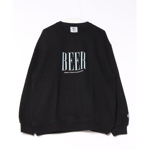トレーナー スウェット YOIDORE 缶ビール クルーネックスウェット メンズ レディース