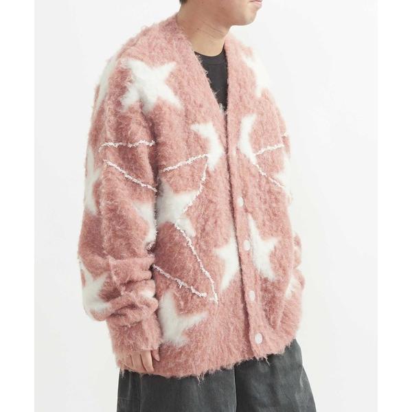 カーディガン STAR ALLOVER STITCH KNIT CARDIGAN レディース メンズ