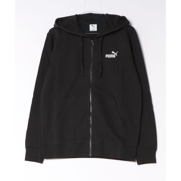 トレーナー スウェット PUMA ウェア プーマウェア M ESS NO.1 LOGO FULLZIP HOODIE Sweat Jackets 687523 01BK メンズ