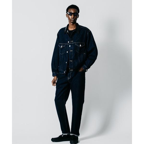 ジーンズ BORN FREE TAPERED AUTHENTIC SELVEDGE ONE WASH JEANS - INDIGO MADE IN JAPAN メンズ