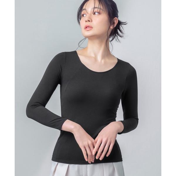 ワコール インナーシャツ 肌着 「シンクロブラトップ」　カップ付きインナー　8分袖 レディース
