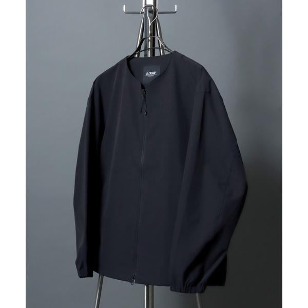 ジャケット ノーカラージャケット FLEX360° Stretch Crew-Zip Jacket  / 「セットアップ可」フレックス360° ストレッチクルージップジャケット ノーカラ…