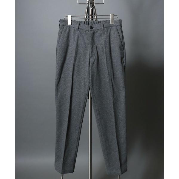 スラックス Faux Wool Tapered Trousers / 「セットアップ可」ウールライク テーパードトラウザーパンツ スーツ スラックス ボトムス メンズ オンオフ兼用…
