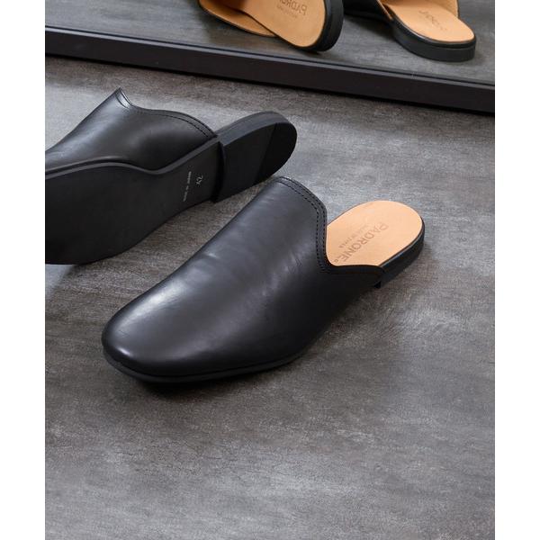 スリッポン PADRONE パドローネ / FT CUTOFF SLIP-ON フラットソールカットオフスリッポンレザーシューズ / PU8394-2001 メンズ