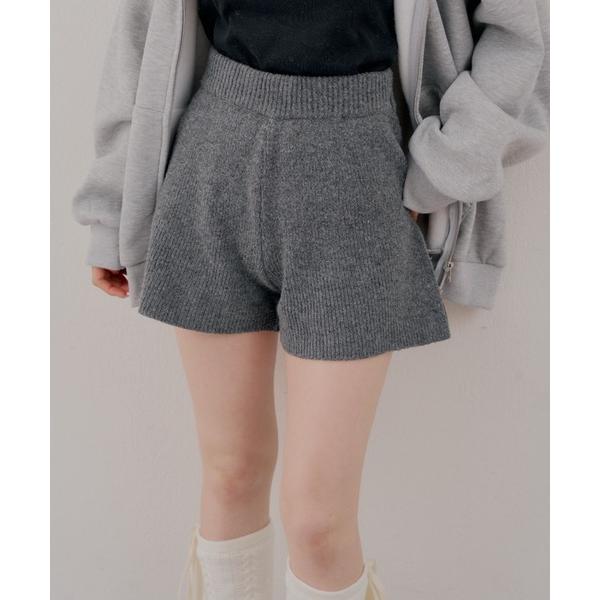 パンツ ニットショートパンツ レディース