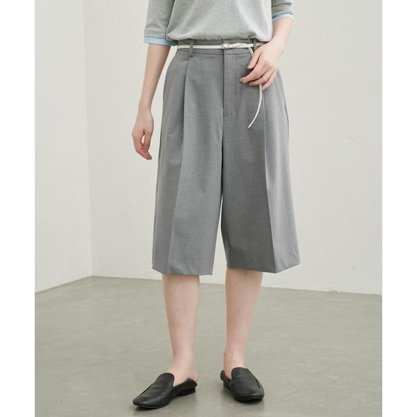 ハーフパンツ パンツ 短パン 「接触冷感/防シワ/追加」2WAY TRトロバミューダスラックス レディース