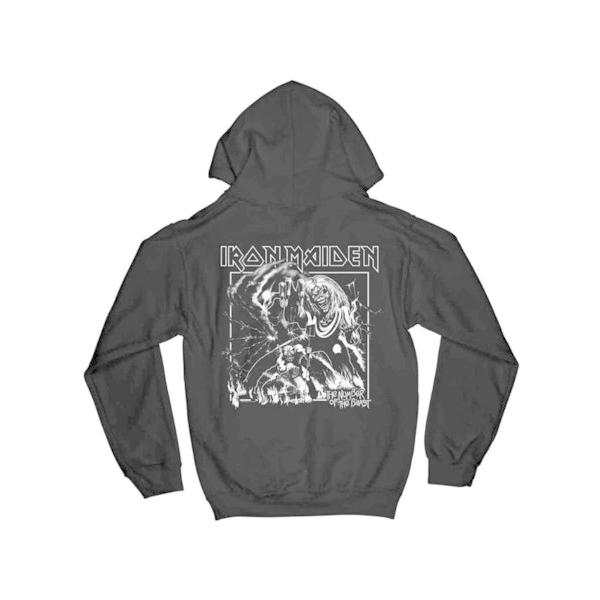 パーカー Iron Maiden / アイアン・メイデン UNISEX PULLOVER HOODIE: NUMBER OF THE BEAST ONE COLOUR ユニセックス プルオーバーフーディー パーカー ス…