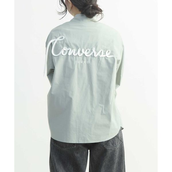 ブラウス シャツ BACK SPINDLE LOGO TYPEWRITER SHIRT レディース