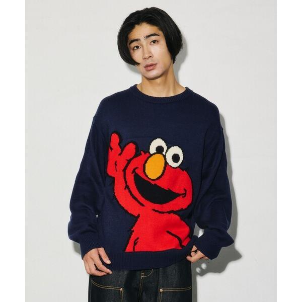 セーター ニット 限定展開 SESAME STREET KNIT / セサミストリート クルーネックニット メンズ
