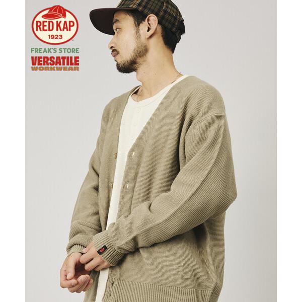 カーディガン RED KAP/レッドキャップ 別注 ガーター編み ソリッド バルキーカーディガン メンズ