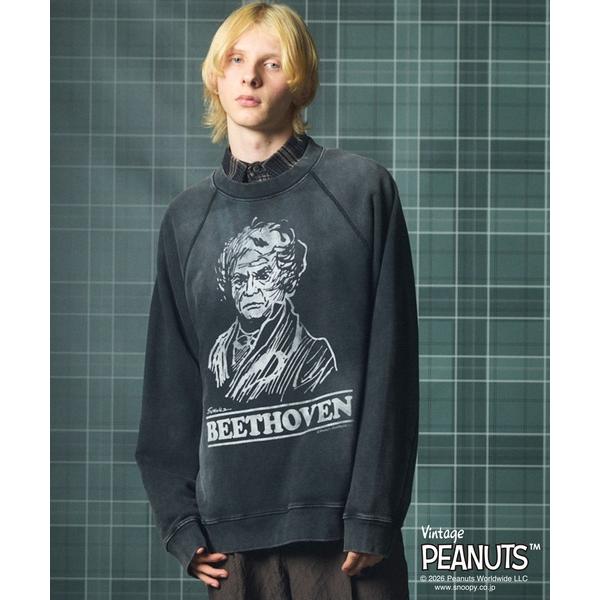 トレーナー スウェット 「UNISEX」「PEANUTS」プライムオーバークルーネックスウェット/「PEANUTS」Prime-Over Crew Neck Sweatshirt「MAISON SPECIAL/メ…