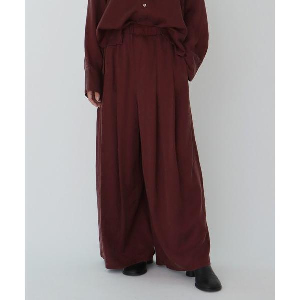 ワイドパンツ パンツ tencel tuck pants(テンセルタックワイドパンツ) レディース